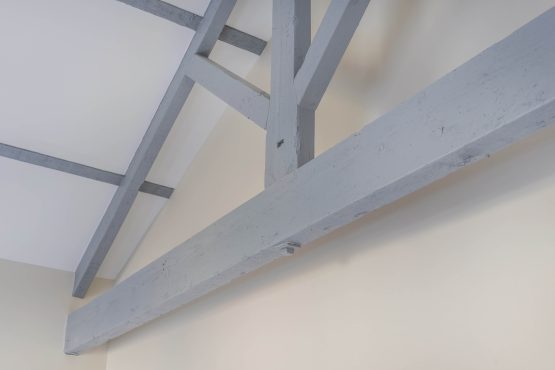 Structural beams in a cottage