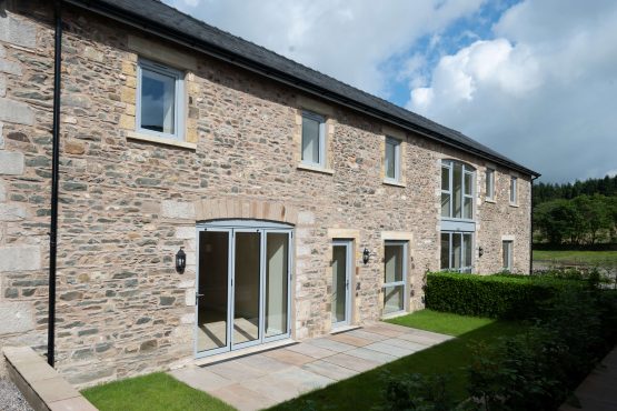 Exterior shot of Byre House at Sillfiled Howe, Cumbria