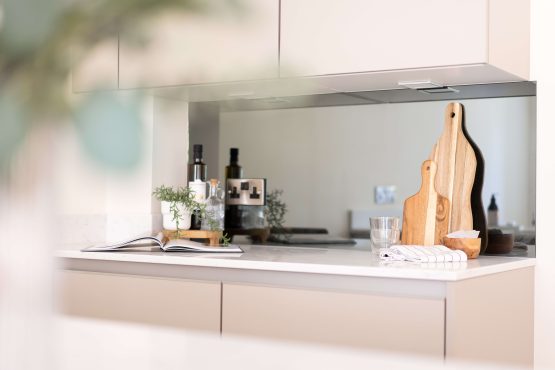 Modern kitchen setting